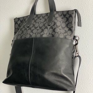 Coach Graham Foldover Tote  Satchel F72528